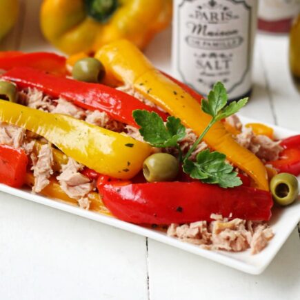 PEPERONI IN AGRODOLCE CON TONNO