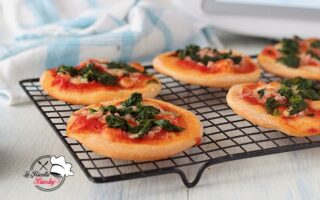 PIZZETTE DI SPINACI E PROSCIUTTO VELOCI BIMBY