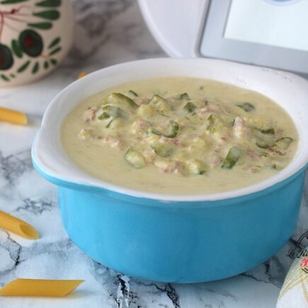 SUGO DI ZUCCHINE E SPECK BIANCO BIMBY