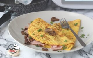 OMELETTE PROSCIUTTO E FUNGHI SENZA LATTOSIO
