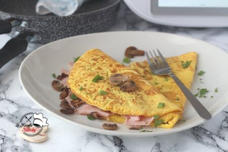 OMELETTE PROSCIUTTO E FUNGHI SENZA LATTOSIO