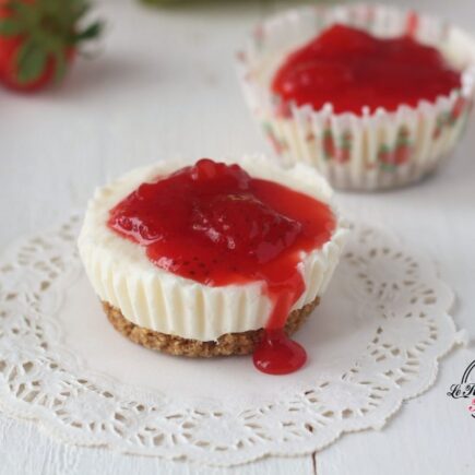 MINI CHEESECAKE ALLE FRAGOLE BIMBY tortine cremose