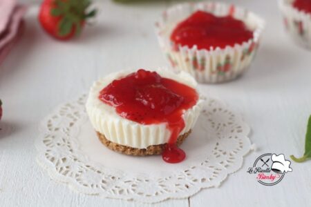MINI CHEESECAKE ALLE FRAGOLE BIMBY tortine cremose