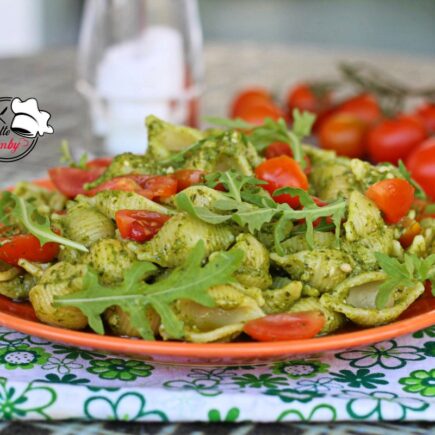 PASTA AL PESTO DI RUCOLA E POMODORINI BIMBY