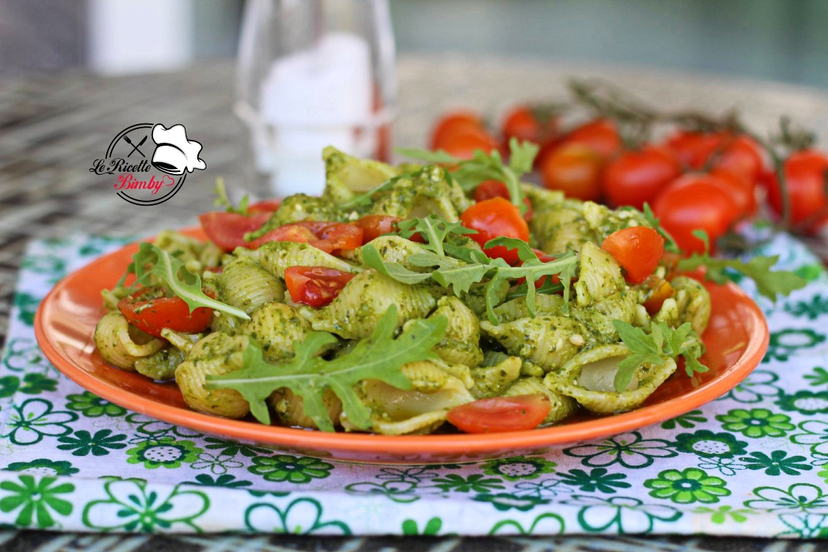 PASTA AL PESTO DI RUCOLA E POMODORINI BIMBY