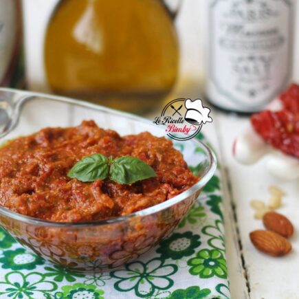 PESTO DI POMODORI SECCHI BIMBY ev