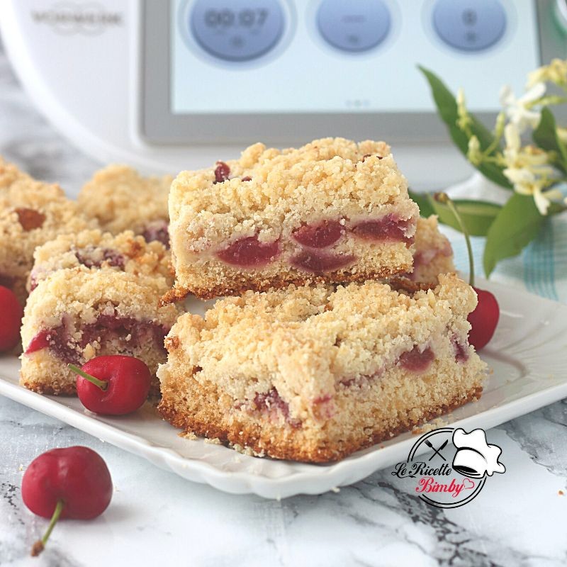 TORTA DI CILIEGIE CON CRUMBLE BIMBY