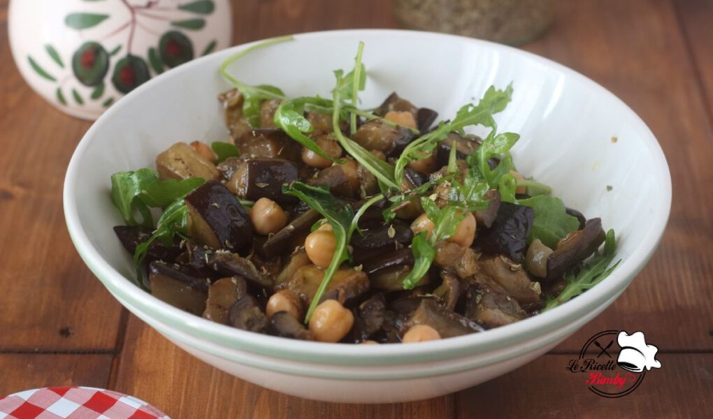 INSALATA DI MELANZANE E CECI BIMBY