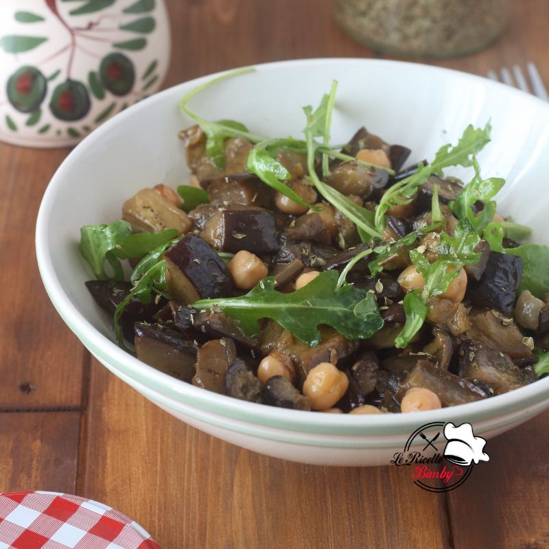 INSALATA DI MELANZANE E CECI BIMBY