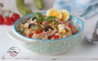 INSALATA DI RISO CON ZUCCHINE E TONNO BIMBY