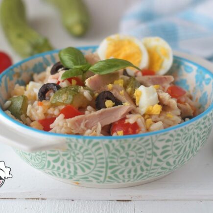 INSALATA DI RISO CON ZUCCHINE E TONNO BIMBY