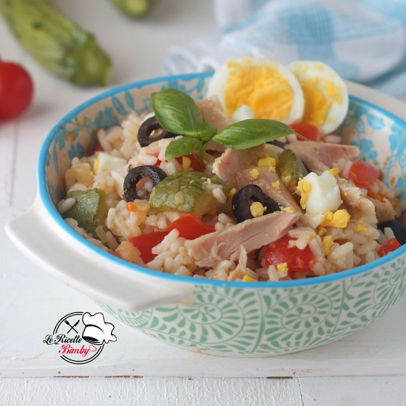 INSALATA DI RISO CON ZUCCHINE E TONNO BIMBY