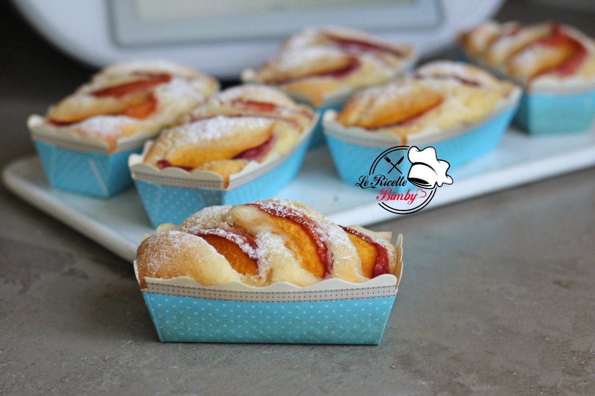 MINI PLUMCAKE ALLE PESCHE BIMBY