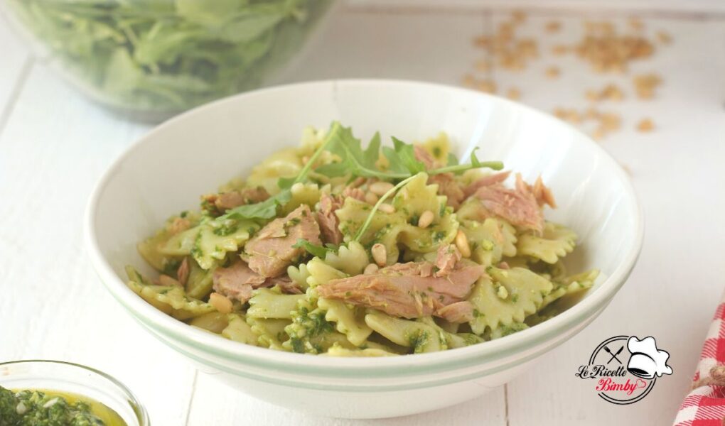 PASTA AL PESTO DI RUCOLA E TONNO BIMBY