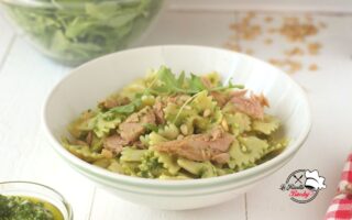 PASTA AL PESTO DI RUCOLA E TONNO BIMBY