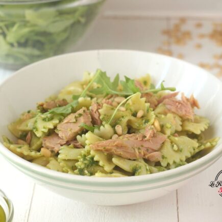 PASTA AL PESTO DI RUCOLA E TONNO BIMBY