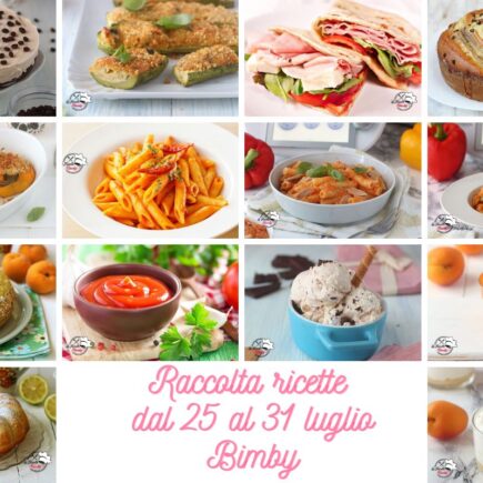 Raccolta ricette dal 25 al 31 luglio Bimby