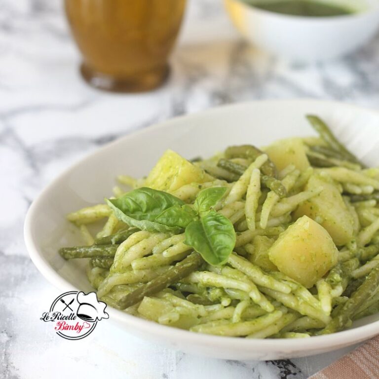 TROFIE AL PESTO CON PATATE E FAGIOLINI BIMBY