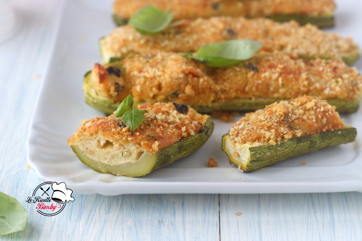 ZUCCHINE RIPIENE CON RICOTTA BIMBY