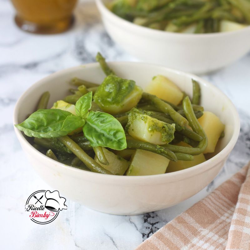 INSALATA DI PATATE E FAGIOLINI AL PESTO BIMBY