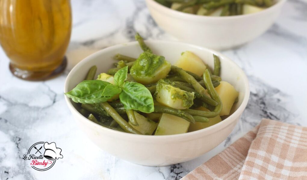 INSALATA DI PATATE E FAGIOLINI AL PESTO BIMBY