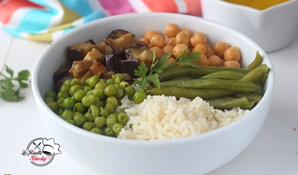 MELANZANE E CECI AL CURRY BIMBY