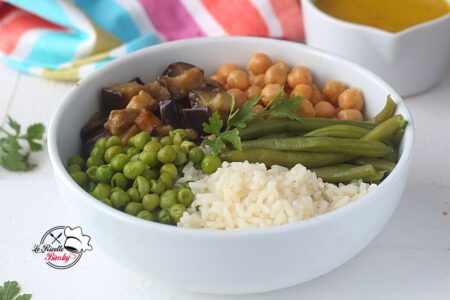 MELANZANE E CECI AL CURRY BIMBY