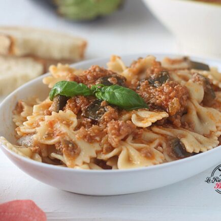 PASTA AL RAGÙ DI CARNE E MELANZANE BIMBY
