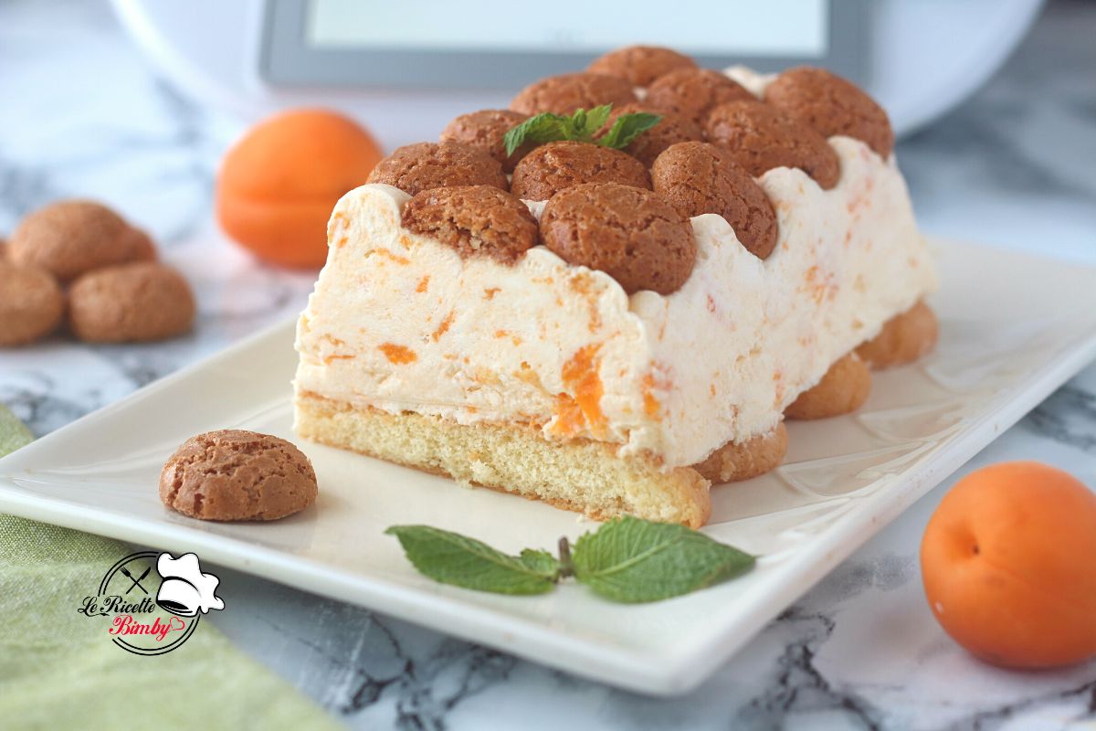 SEMIFREDDO ALLE ALBICOCCHE E AMARETTI BIMBY