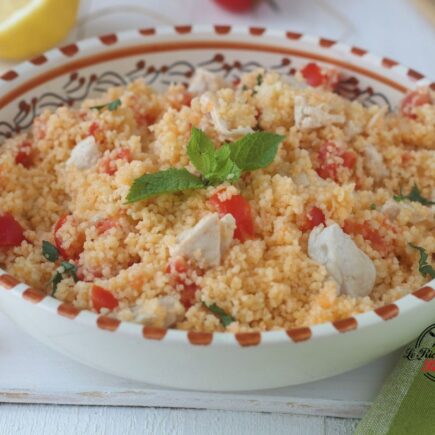 TABULÈ DI POLLO BIMBY insalata di cous cous veloce
