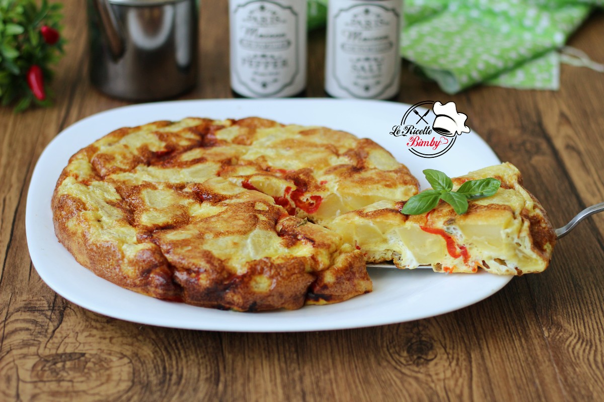 FRITTATA DI PATATE E PEPERONI