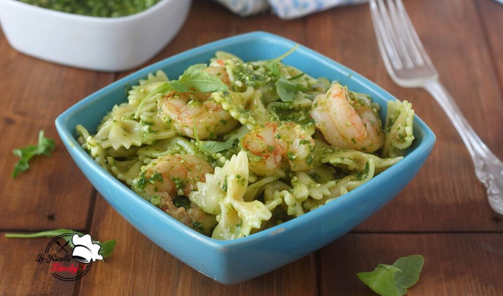 PASTA AL PESTO DI RUCOLA E GAMBERETTI BIMBY