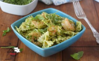PASTA AL PESTO DI RUCOLA E GAMBERETTI BIMBY