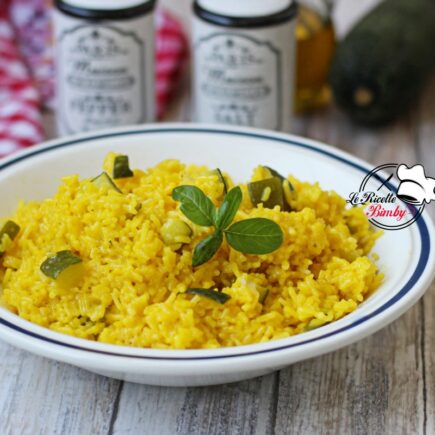 RISOTTO ALLO ZAFFERANO E ZUCCHINE BIMBY