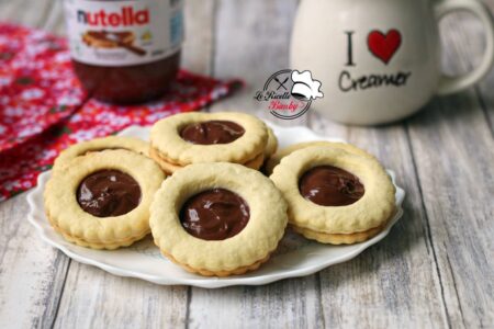 BISCOTTI OCCHIO DI BUE ALLA NUTELLA BIMBY