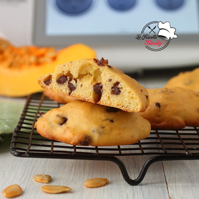 BISCOTTI ALLA ZUCCA BIMBY con gocce di cioccolato