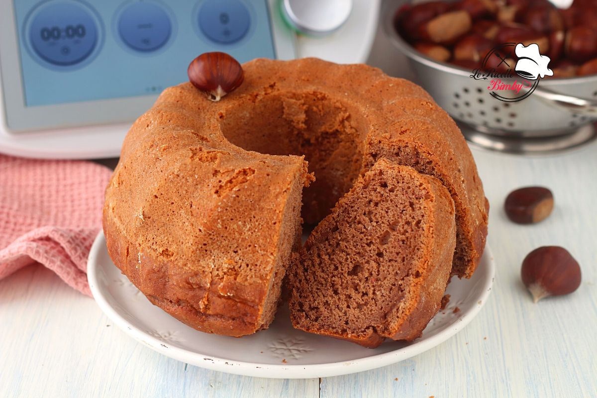 CIAMBELLA ALLE CASTAGNE E CIOCCOLATO BIMBY (2)