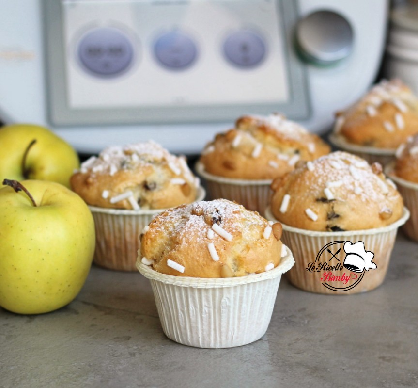 MUFFIN ALLE MELE E UVETTA BIMBY | Le Ricette Bimby