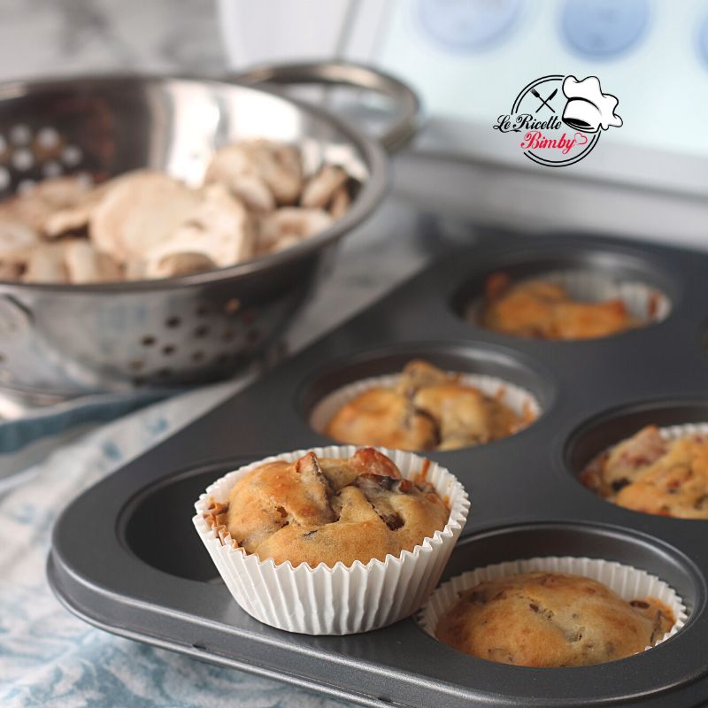 MUFFIN SALATI BIMBY AI FUNGHI