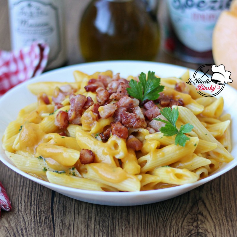 PASTA ALLA ZUCCA E SPECK BIMBY