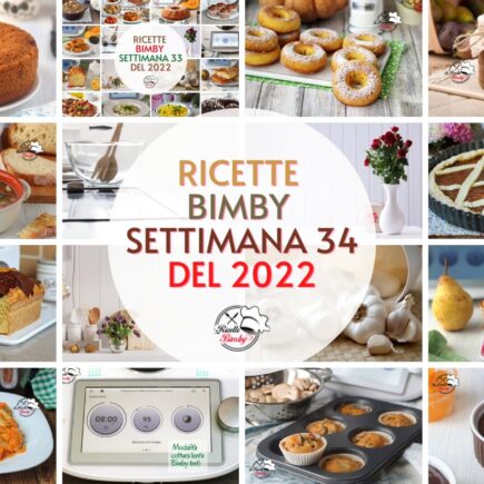 RICETTE BIMBY SETTIMANA 34 del 2022
