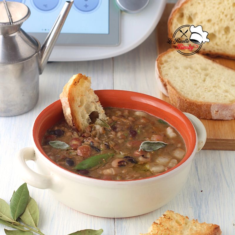 ZUPPA DI FARRO E LEGUMI BIMBY