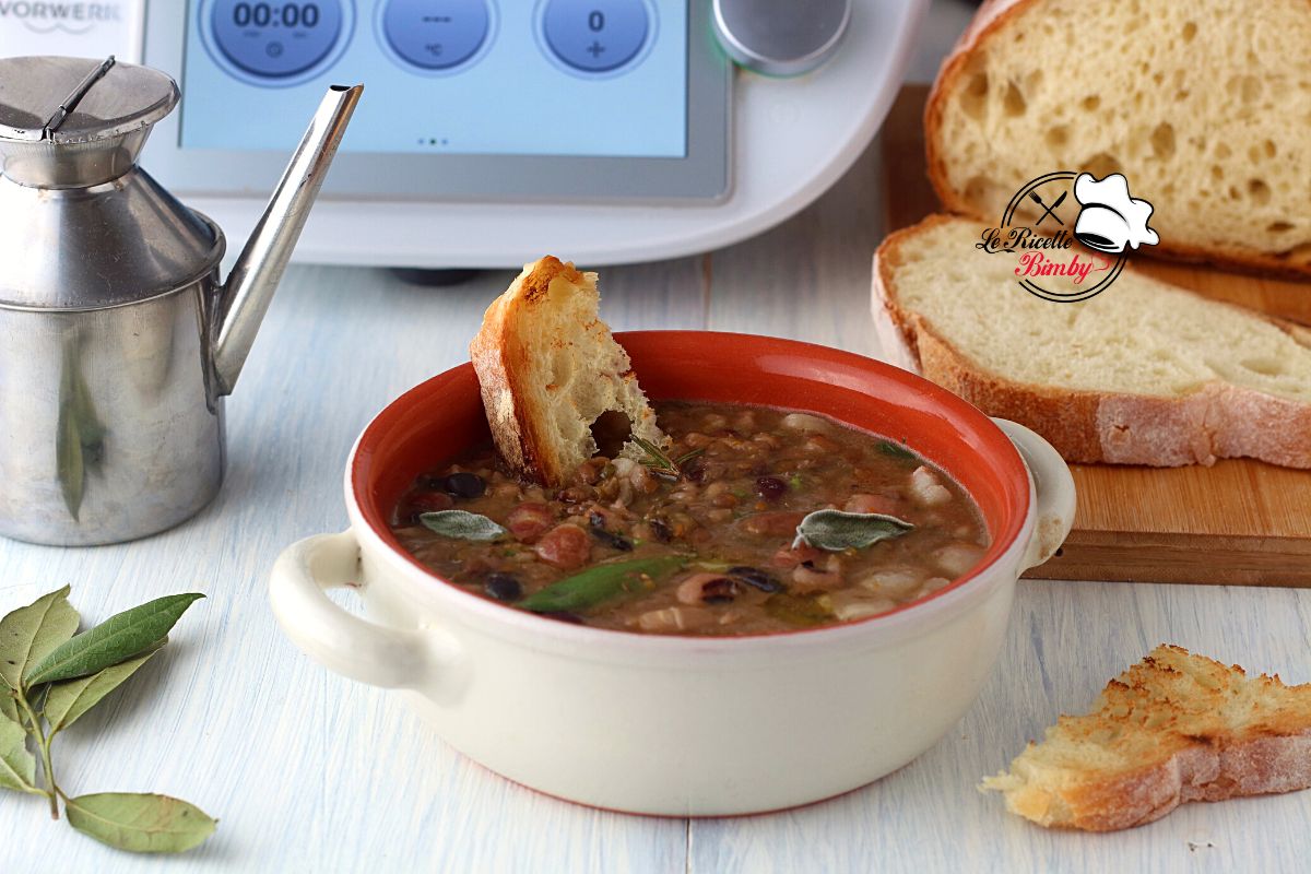 ZUPPA DI FARRO E LEGUMI BIMBY