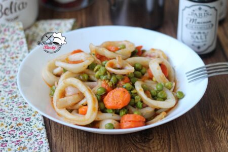 CALAMARI E PISELLI IN UMIDO BIMBY