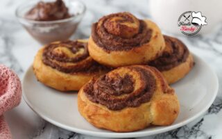 GIRELLE DI PAN BRIOCHE ALLA NUTELLA BIMBY