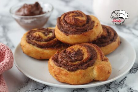 GIRELLE DI PAN BRIOCHE ALLA NUTELLA BIMBY