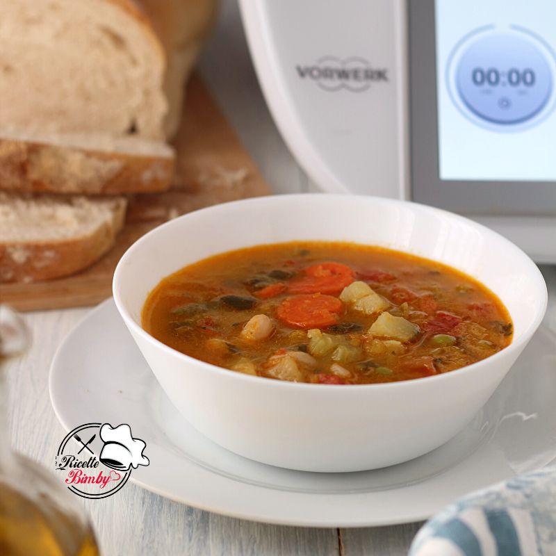 MINESTRONE CON PREPARATO SURGELATO BIMBY