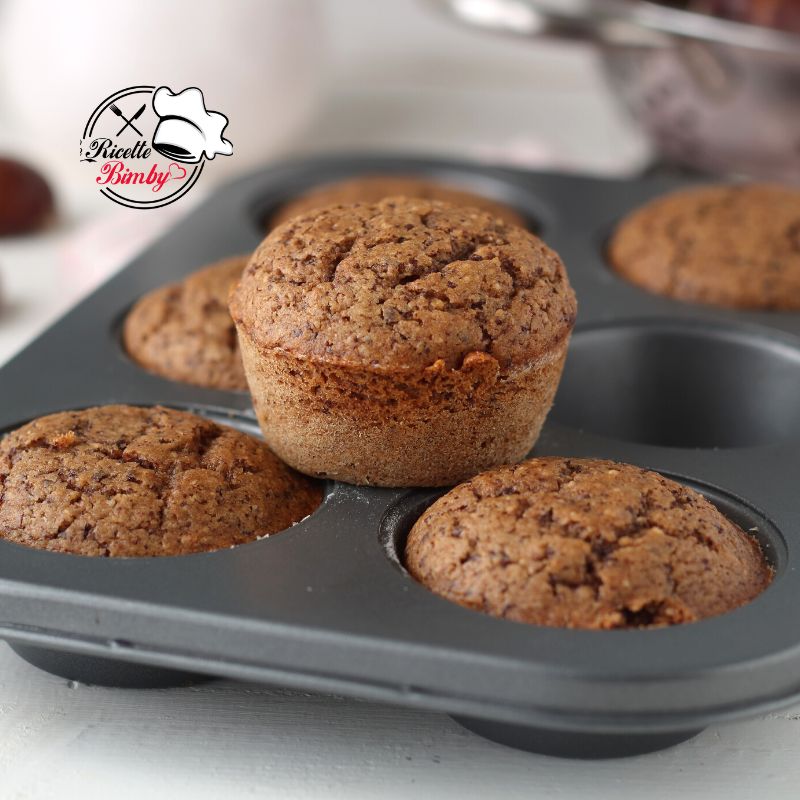 MUFFIN ALLE CASTAGNE E CIOCCOLATO BIMBY 