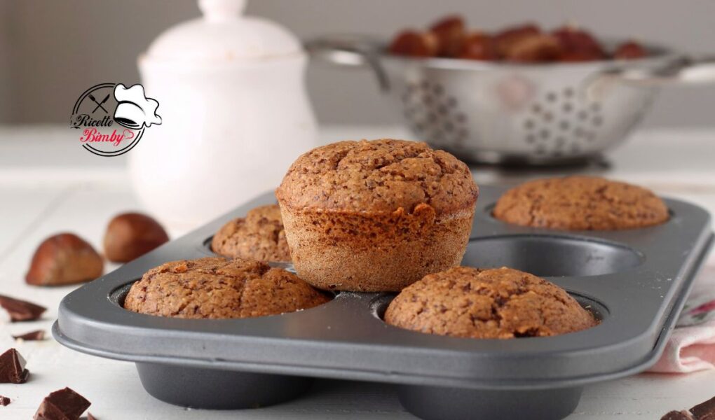 MUFFIN ALLE CASTAGNE E CIOCCOLATO BIMBY