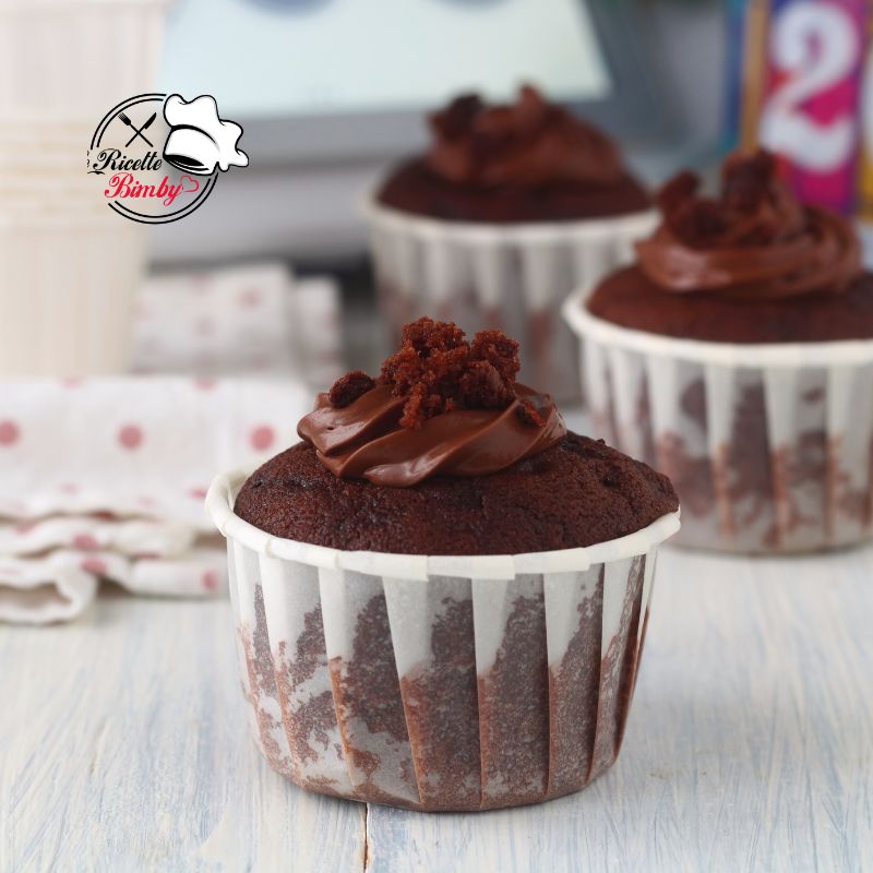  MUFFIN CON LA NUTELLA NELL'IMPASTO BIMBY